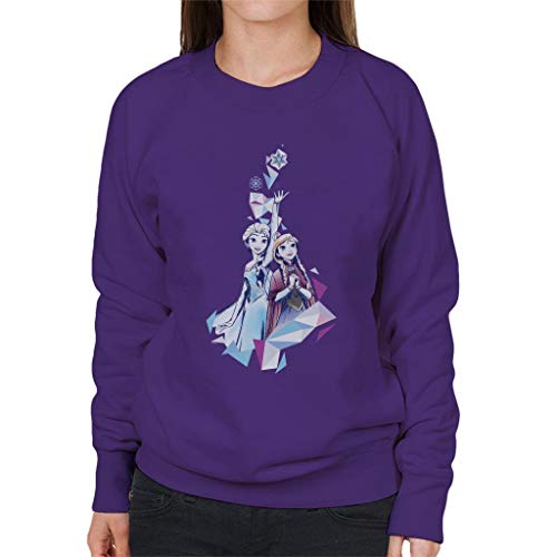 Disney Frozen Anna and ELSA Snowflake Prism Design Women's Sweatshirt von Disney