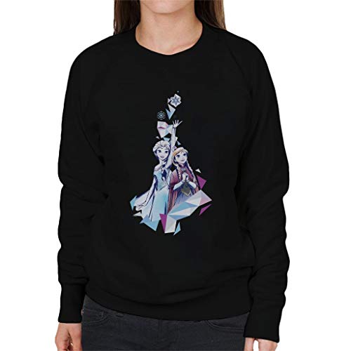 Disney Frozen Anna and ELSA Snowflake Prism Design Women's Sweatshirt von Disney