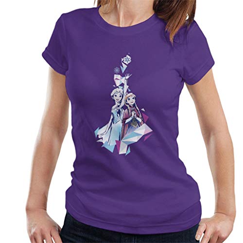 Disney Frozen Anna and ELSA Snowflake Prism Design Women's T-Shirt von Disney