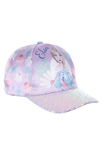Disney Frozen Baseballkappe Mädchen, Klassische Mütze, Paillettenkappe im ELSA Design, Geschenk für Mädchen von Disney