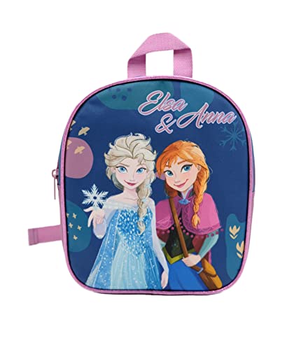 Disney Frozen - Die Eiskönigin Elsa Anna Rucksack Kinderrucksack (101), Kinder Mädchen 25 x 20 x 8 cm, blau/pink von Disney