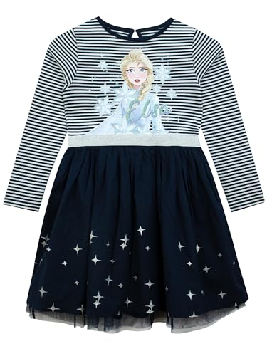 Disney Frozen ELSA Partykleid | ELSA Kleid Mädchen | Prinzessinnen Kleid für Mädchen| Alter: 18 Monate bis 10 Jahre | Offizielles Frozen-Merchandise | Blau | 134 von Disney