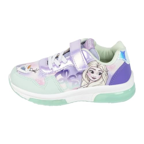 Disney Frozen Mädchen Schuhe, Sportschuhe für Mädchen, Leichte Schuhe für Mädchen, Geschenk für Mädchen, Größen EU 25 bis 32 (Mehrfarbig, EU Schuhgrößensystem, Kleinkind, Damen, Numerisch, M, 26) von Disney