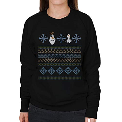 Disney Frozen Olaf Knitted Snowflake Design Women's Sweatshirt von Disney