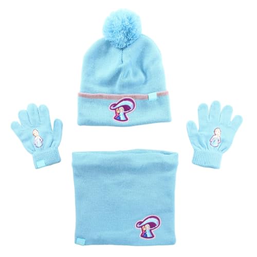 Disney Girl's FRO23-2371 S1-TU Winter Accessory Set, BLEU, One Size von Disney