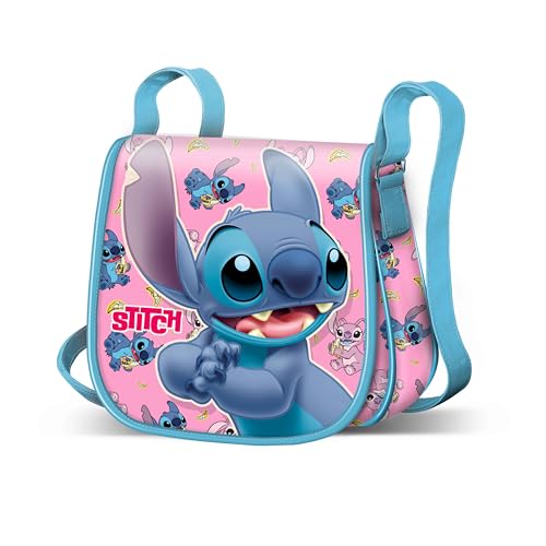 Disney Girl's Mini Muffin Tasche Umhängetasche 16 x 17 cm, Lilo und Stitch Blau von Disney
