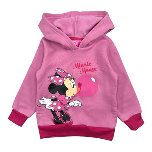 Disney Girl's Minnie Kapuzenpullover Sweater, Rosa, 6 Jahre Disney Girl's Minnie Kapuzenpullover Sweater, Rosa, 6 Jahre von Disney