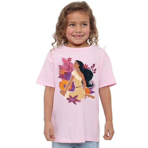 Disney Girl's Pocahontas Flowers Girls T-Shirt, Pink, 3-4 Jahre Disney Girl's Pocahontas Flowers Girls T-Shirt, Pink, 3-4 Jahre von Disney