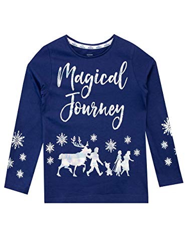 Disney Mädchen Die Eiskönigin Langarmshirt Frozen Blau 104 von Disney