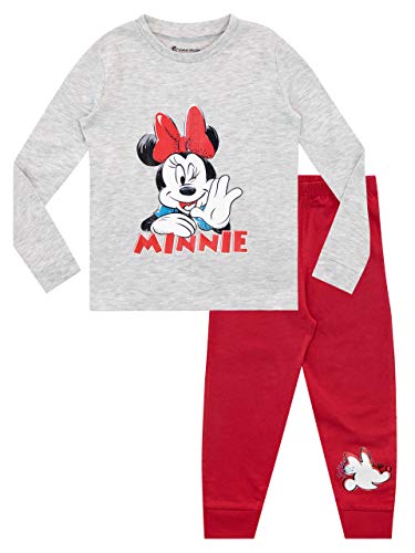 Disney Mädchen Minnie Mouse Schlafanzug Slim Fit Rot 92 von Disney