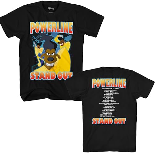 Disney Goofy Movie Powerline Herren T-Shirt Stand Out Tour von Disney