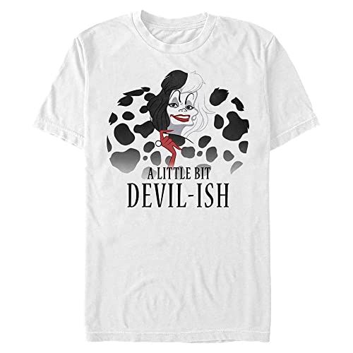 Disney 101 Dalmatians - Scary Evil Cruella Men's Crew neck White M von Disney