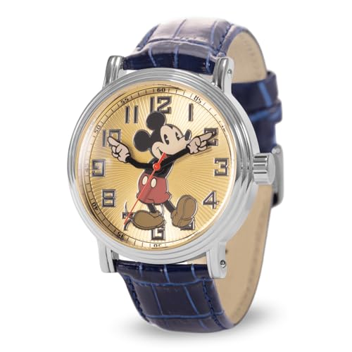 Disney Herren Analog Japanisches Quarzwerk Uhr mit Leder Armband WDS001216 von Disney