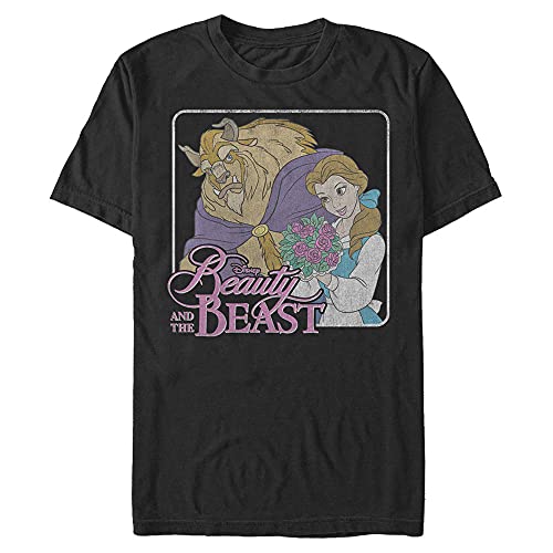 Disney Herren Beauty N Beast T-Shirt, schwarz, Mittel von Disney