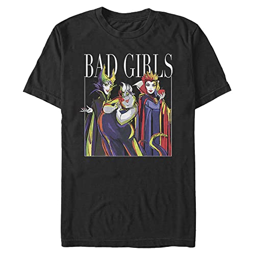 Disney Herren Bösewichte Bad Girls Pose T-shirt, Schwarz, XXL von Disney