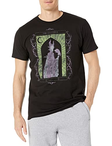 Disney Herren Bösewichte Maleficent Tarot T-shirt, Schwarz, XXL von Disney