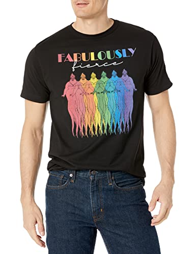 Disney Herren Bösewichte Rainbow Ursula T-shirt, Schwarz, L von Disney