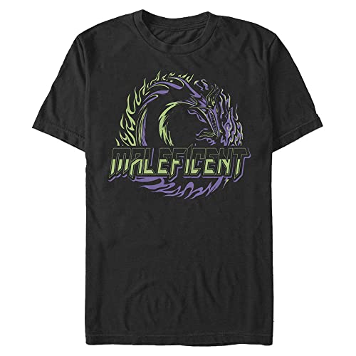 Disney Herren Bösewichte Rave Maleficent T-shirt, Schwarz, M von Disney