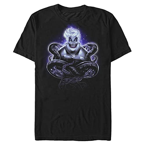 Disney Herren Bösewichte Ursula T-shirt, Schwarz, L von Disney