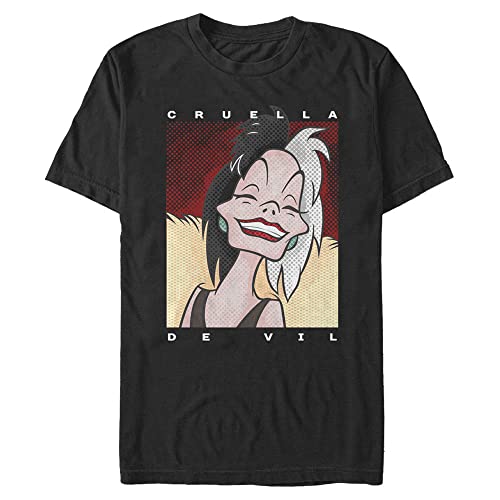 Disney Herren Cruella Tone T-Shirt, schwarz, 3XL von Disney