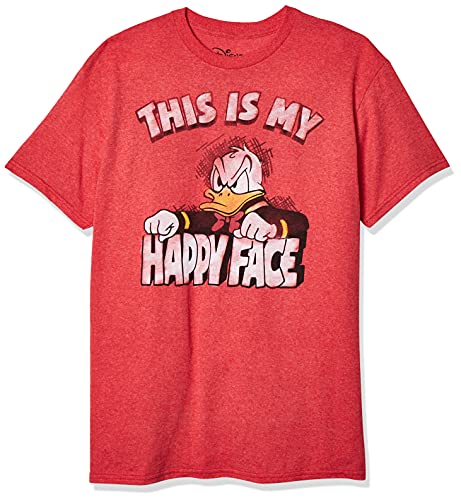 Disney Herren Disney Men's Donald Duck T-shirt fashion t shirts, Rot Meliert, L EU von Disney