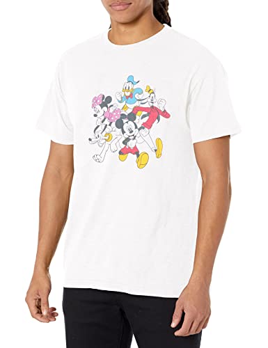 Disney Mickey Classic - MICKEY AND FRIENDS Men's Crew neck White S von Disney