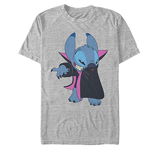 Disney Herren Lilo & Stitch Vampire Stitch T-shirt, Athletisch Heather, S von Disney
