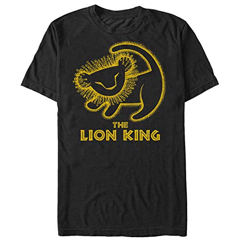 Disney Herren Lion King Painted Baby Simba Poster Graphic T-shirt, Schwarz, 5XL von Disney