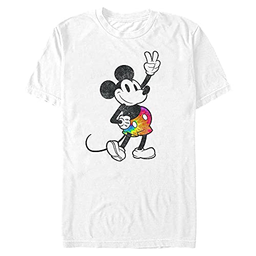 Disney Classics Mickey Classic - Tie Dye Mickey Stroked Men's Crew neck White S von Disney