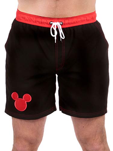 Disney Herren Mickey Mouse Badeshorts Schwarz Medium von Disney