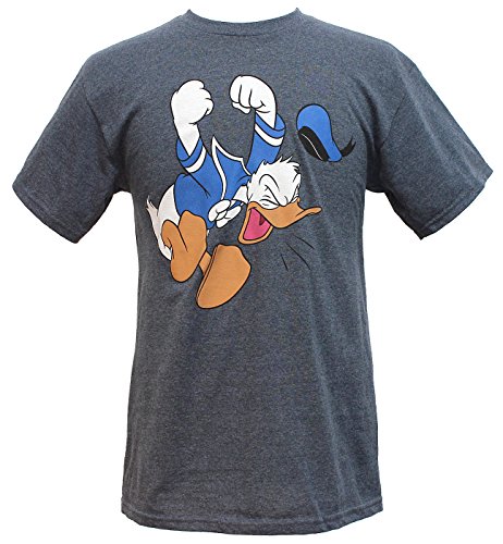 Disney Herren Donald Duck Tantrum T-Shirt, Navy Htr, Mittel von Disney