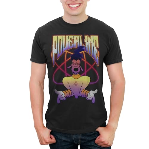 Disney Men's Powerline Jam T-Shirt, Black, Medium von Disney