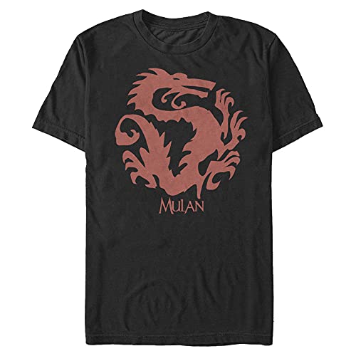 Disney Herren Prinzessinnen Mushu T-shirt, Schwarz, 3XL von Disney