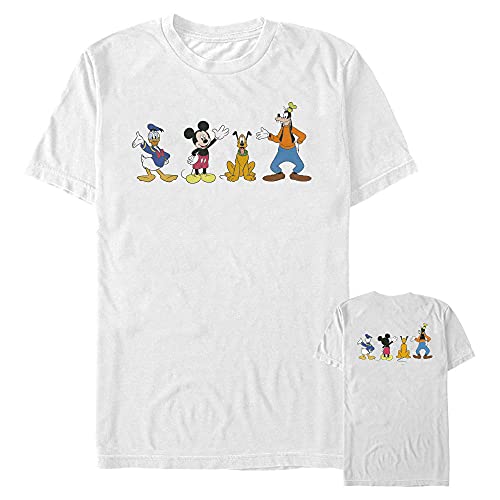 Disney Classics Mickey & Friends - 4 Friends Men's Crew neck White S von Disney