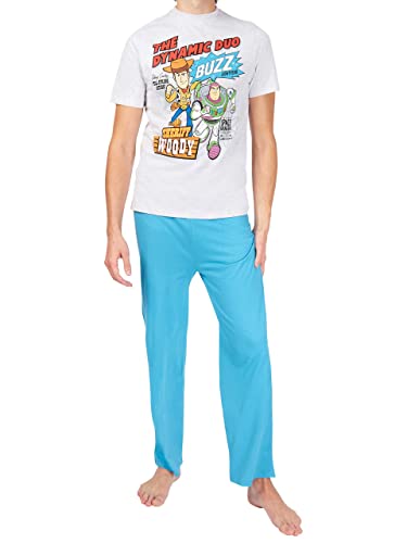 Disney Herren Toy Story Schlafanzuge Blau Large von Disney