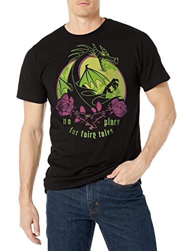 Disney Herren Villains Dreifarbiges Drachen-t-shirt, Schwarz, L von Disney