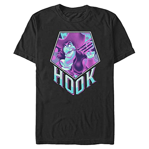 Disney Herren Villains Hook Pentaneon T-shirt, Schwarz, XL von Disney