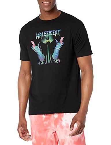 Disney Herren Villains Mal Rocksolides T-shirt, Schwarz, L von Disney