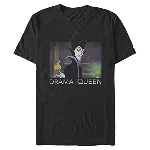 Disney Herren Villains Maleficent Drama Queen T-shirt, Schwarz, XXL von Disney