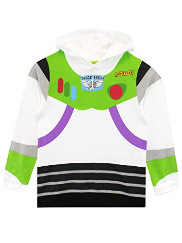 Disney Hoodie | Buzz Lightyear Pullover Jungen | Toy Story Kapuzenpullover für Kinder Weiß 110 von Disney