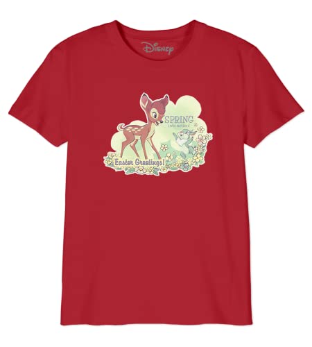 Disney Jungen Bodbambts002 T-Shirt, rot, 10 Jahre von Disney