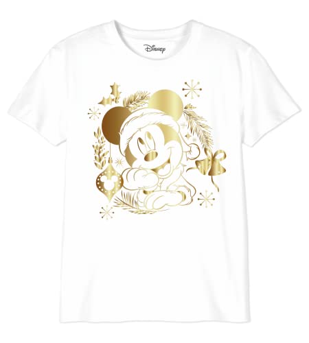 Disney Jungen Bodmickts086 T-Shirt, Blanc, 12 Jahre von Disney