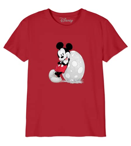 Disney Jungen Bodmickts088 T-Shirt, rot, 10 Jahre von Disney