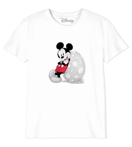 Disney Jungen Bodmickts088 T-Shirt, weiß, 10 Jahre von Disney