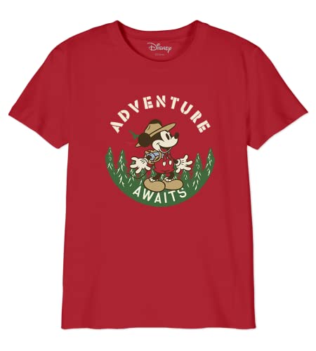 Disney Jungen Bodmickts100 T-Shirt, rot, 12 Jahre von Disney