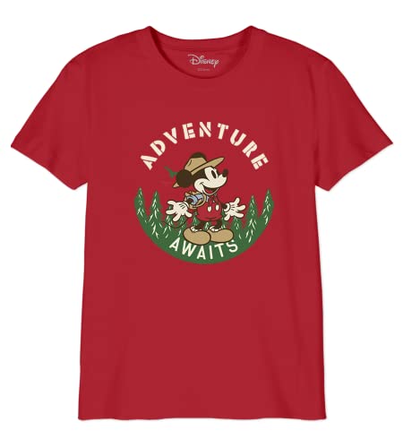 Disney Jungen Bodmickts100 T-Shirt, rot, 6 Jahre von Disney