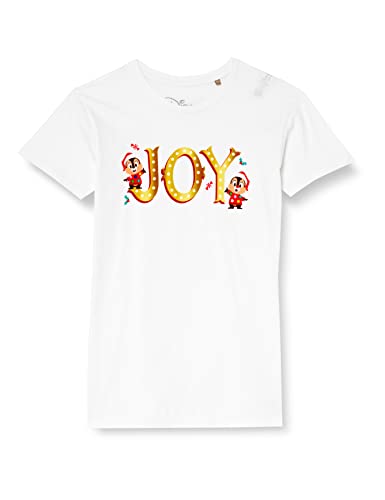 Disney Jungen Bodtitats001 T-Shirt, Blanc, 10 Jahre von Disney