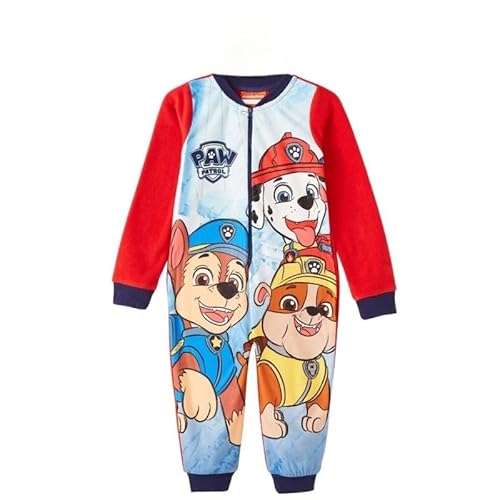 Disney Jungen Combinaison Polaire Paw Patrol Garçon - 2 ans Pyjamaset, Rouge, von Disney
