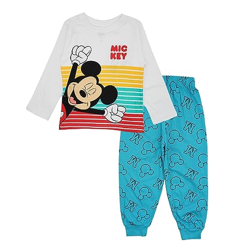 Disney Jungen Dis MFB 52 04 A517/A518 U S2 Pyjamaset, weiß, 8 Jahre von Disney