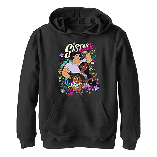 Disney Jungen Encanto Sister Goals Kapuzenpullover, Schwarz, S von Disney